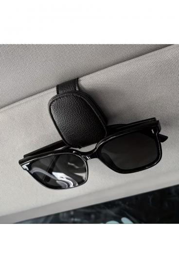 Portaocchiali pratico con chiusura magnetica per parasole auto