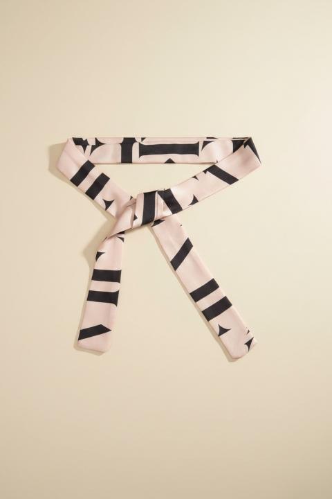 Cintura stampata, beige