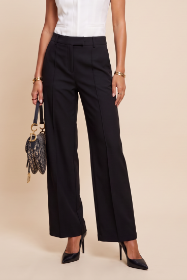 Pantaloni Eleganti Larghi "Soft Wide", Neri