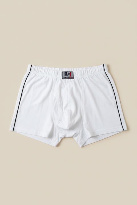 Boxer da uomo in cotone, bianco
