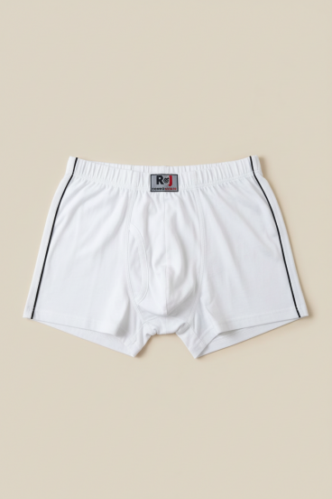 Boxer da uomo in cotone, bianco