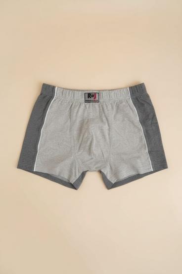 Boxer da uomo in cotone, grigio