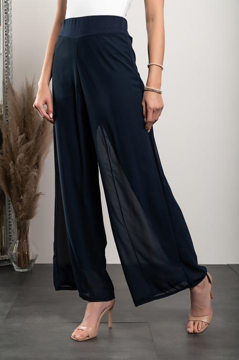 Pantaloni lunghi eleganti Veronna, blu scuro