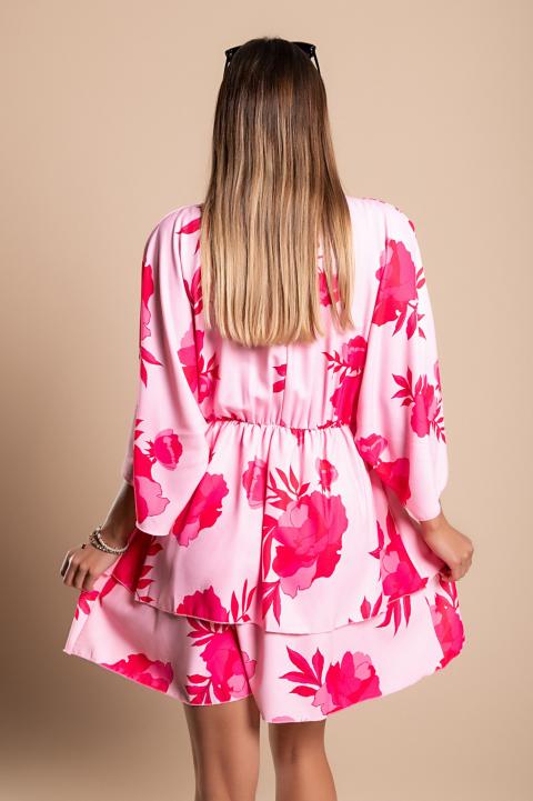 Mini abito elegante con stampa Amasena, rosa
