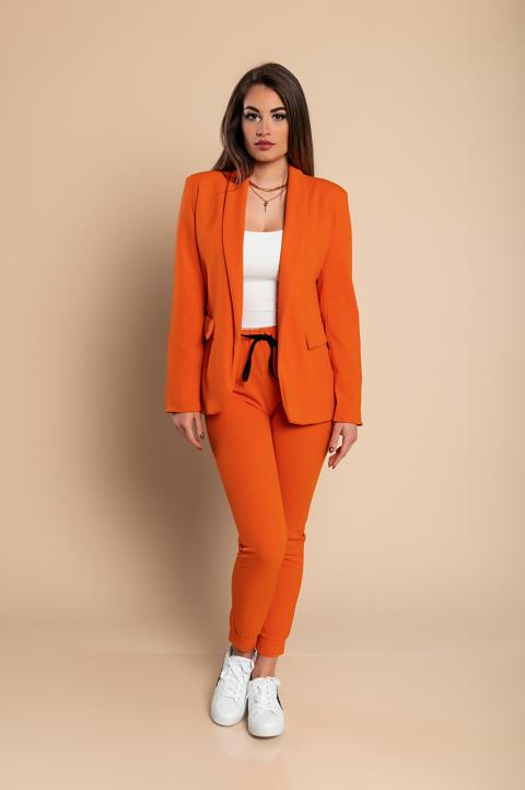 Completo giacca pantalone elegante Estrena, arancione