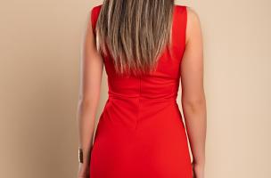 Elegante mini abito Teverina, rosso